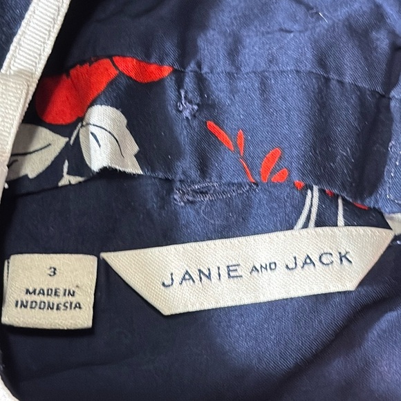 Janie and Jack girls size 3 lightweight 
Floral Kids Top - Red‎ white and Blue - Picture 4 of 5
